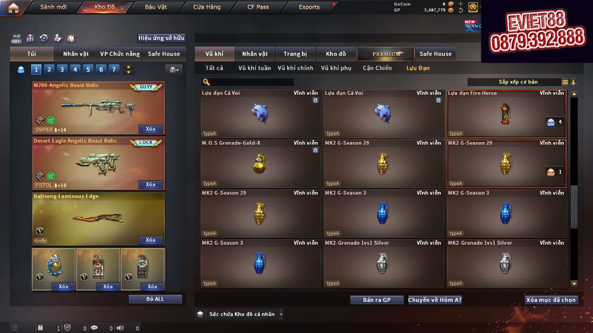 shop acc cf uy tin gia re